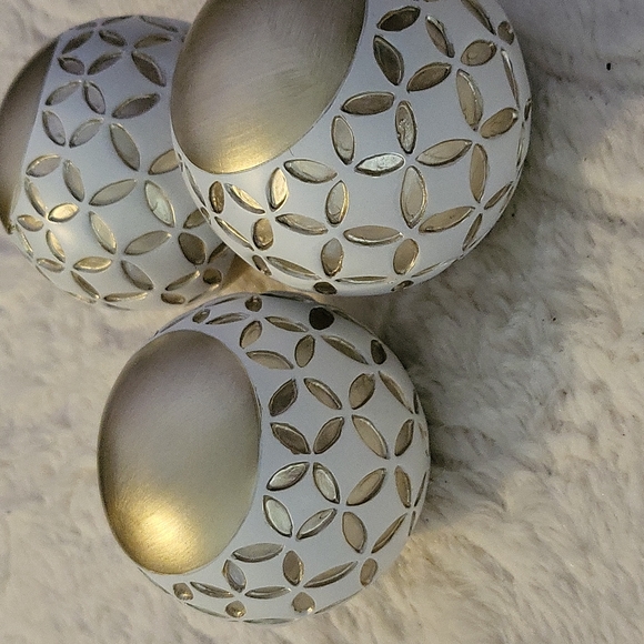 NWOT Creativescenst Schonwek Diamond Lattice Decorative Orbs Set of 3 OS - Picture 5 of 6